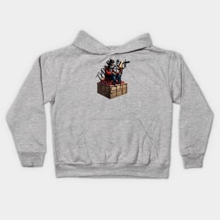 Think Outside Of The Box Guy Fawkes Humor Kids Hoodie